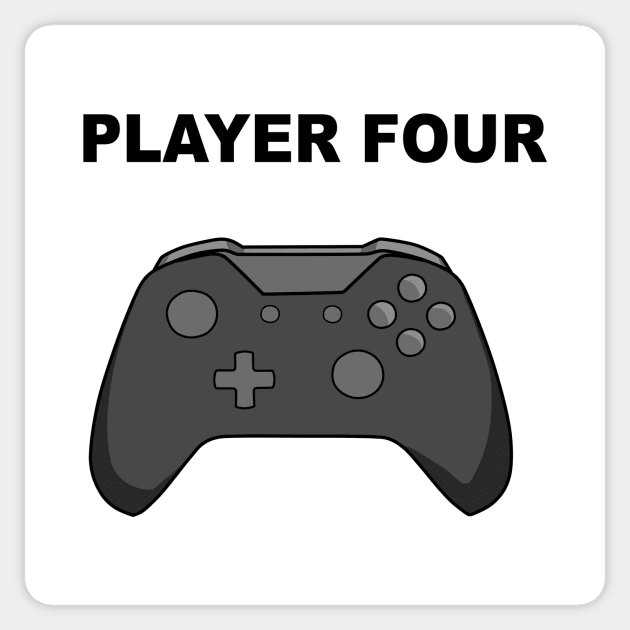 Player Four Sticker by alysan
